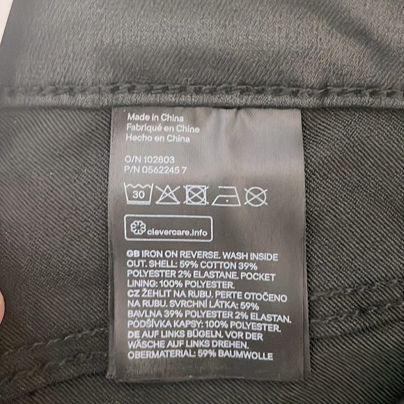 NWT H&M Skinny Waxed Jean - Picture 7 of 10